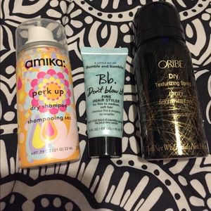 Travel size hair products